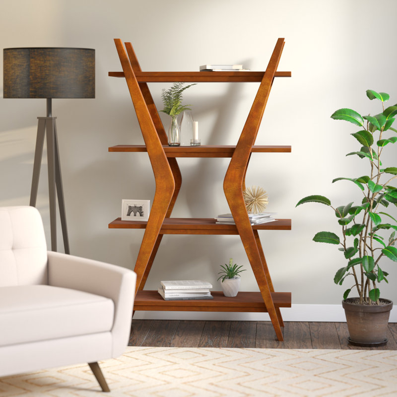 Langley Street Woodcrest Ladder Bookcase & Reviews Wayfair